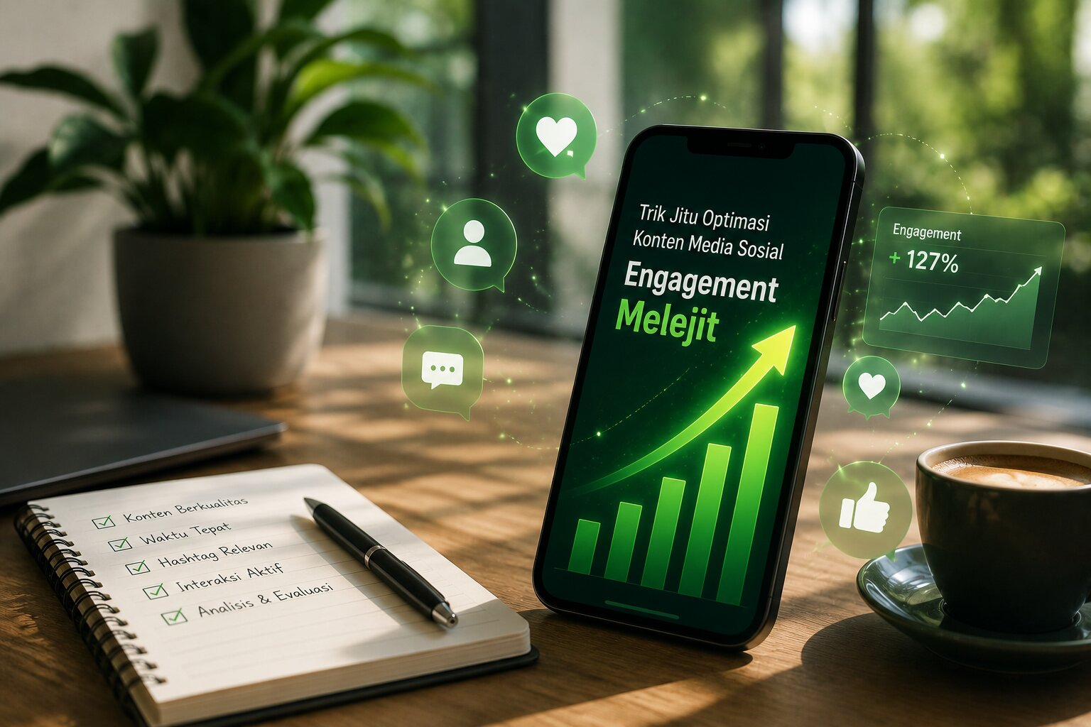 Strategi Optimalisasi Konten Edukasi Media Sosial untuk Meningkatkan Engagement, Trust Audiens, dan Pertumbuhan Organik Jangka Panjang Berbasis Nilai Informasi