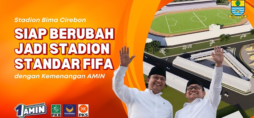 Stadion Bima Cirebon Siap Berubah Jadi Stadion Standar FIFA dengan Kemenangan AMIN