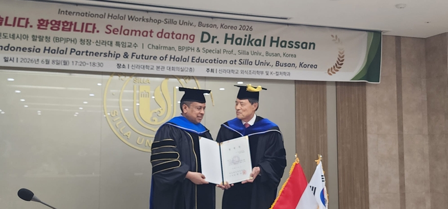 Haikal Hassan Cetak Sejarah, Raih Gelar Profesor Kehormatan dari Silla University