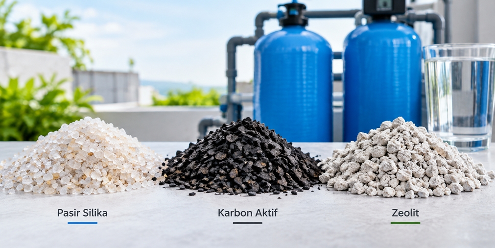 Pasir Silika, Karbon Aktif, dan Zeolit: Apa Perbedaannya untuk Filter Air?